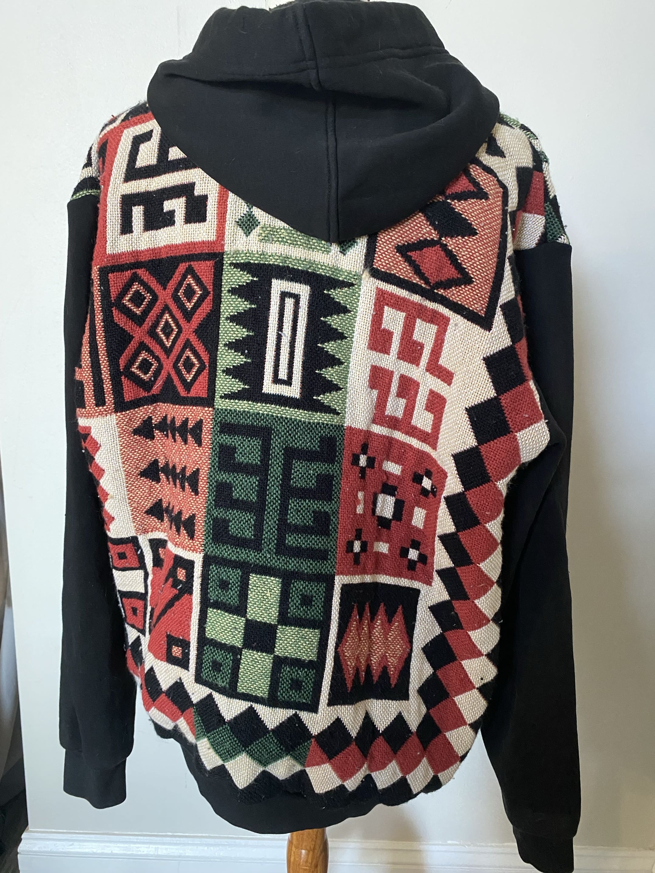 Tribal Patchwork Blanket Hoodie