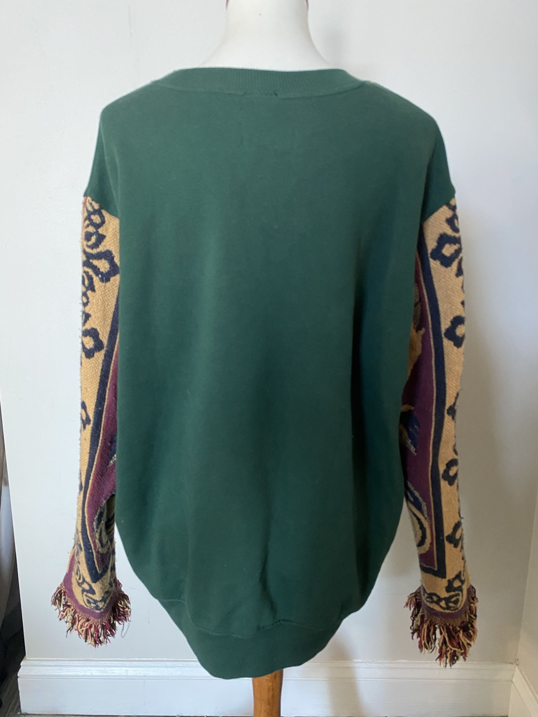 Soft Crewneck with Sunflower Blanket Arms