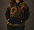 Reworked Sunflower Blanket Hoodie